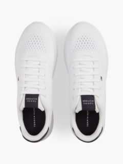 Lightweight Jacquard Knit Trainers — White 3