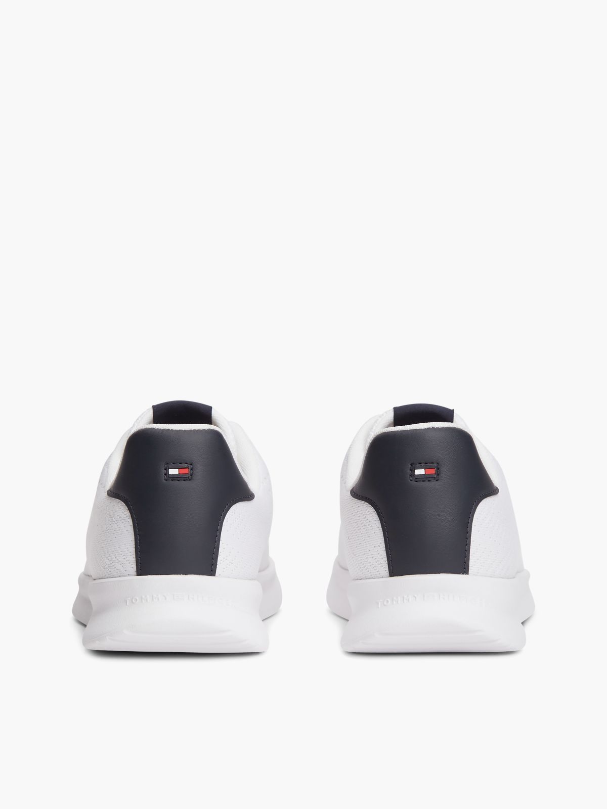 Lightweight Jacquard Knit Trainers — White