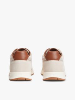 Suede Mixed Texture Trainers — Pink 4