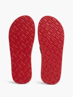 Logo Embroidery Webbing Strap Flip-Flops — Blue 5