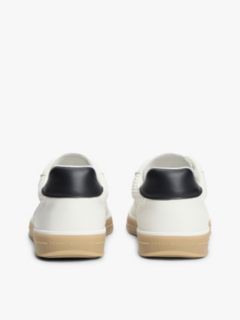 Luxe Cutout Leather Trainers — White 4