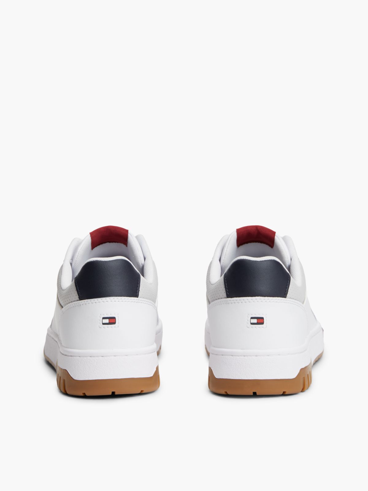 Logo Basketball Trainers With Leather — Blue