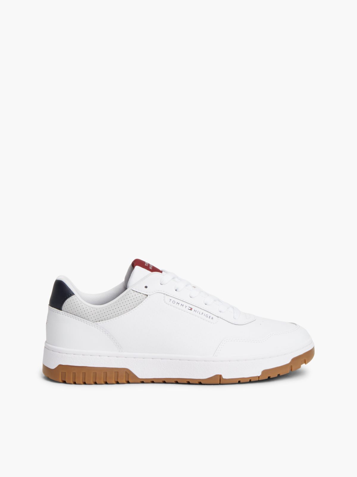 Logo Basketball Trainers With Leather — Blue