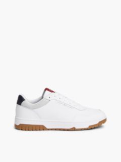 Logo Basketball Trainers With Leather — Blue 1