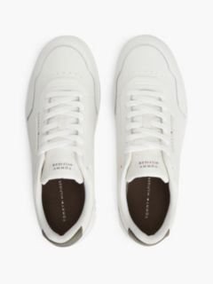 Logo Basketball Trainers With Leather — White 3