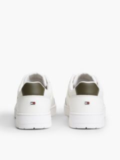 Logo Basketball Trainers With Leather — White 4