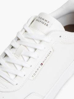 Logo Basketball Trainers With Leather — White 6