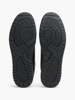 Logo Basketball Trainers With Leather — Black 5