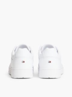 Logo Basketball Trainers With Leather — White 4