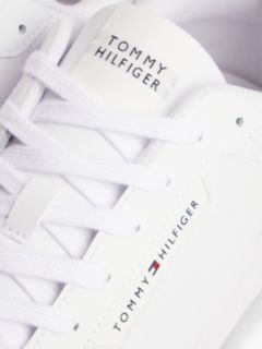 Logo Basketball Trainers With Leather — White 6