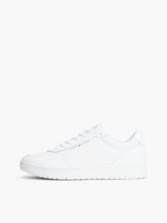 Logo Basketball Trainers With Leather — White 7