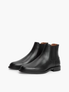 Leather Rubberised Flag Chelsea Boots — Black 2