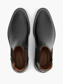 Leather Rubberised Flag Chelsea Boots — Black 3