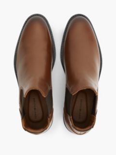 Leather Rubberised Flag Chelsea Boots — Brown 3