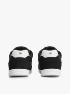 Mixed Texture Low Profile Cupsole Trainers — Black 4