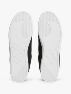 Mixed Texture Low Profile Cupsole Trainers — Black 5
