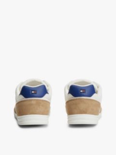 Mixed Texture Low Profile Cupsole Trainers — Multi 4