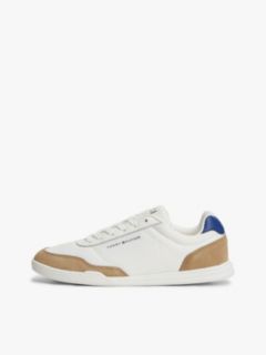 Mixed Texture Low Profile Cupsole Trainers — Multi 7