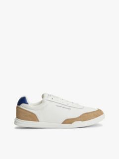 Mixed Texture Low Profile Cupsole Trainers — Multi 1