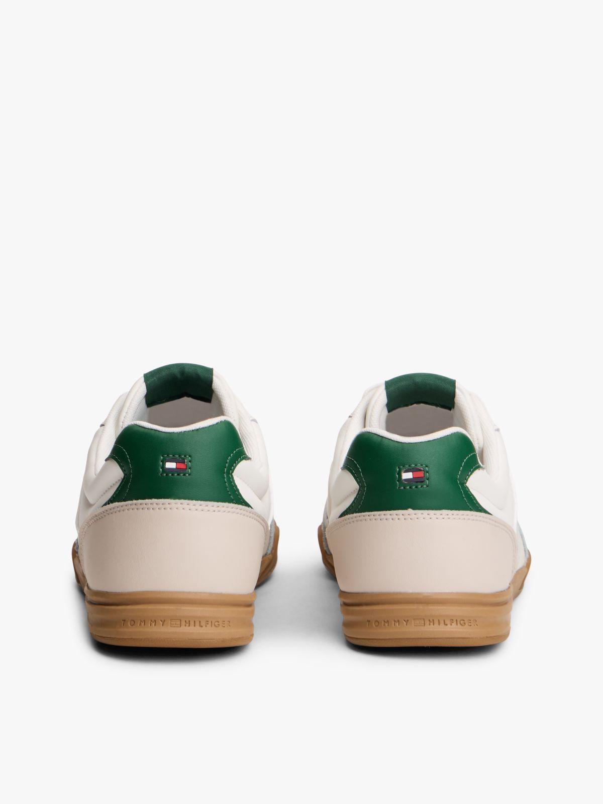 Low Profile Cupsole Trainers With Leather — Multi