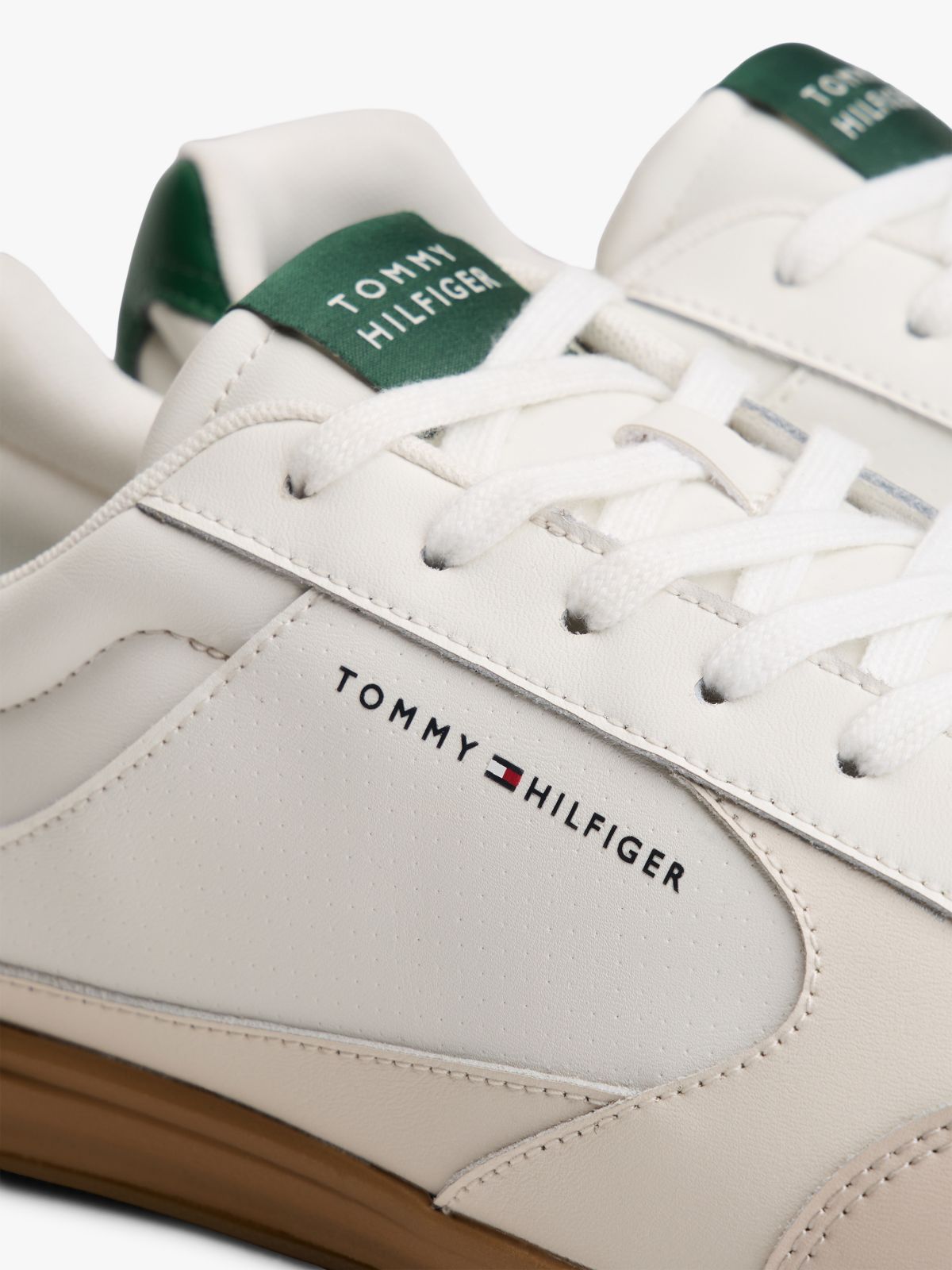 Low Profile Cupsole Trainers With Leather — Multi