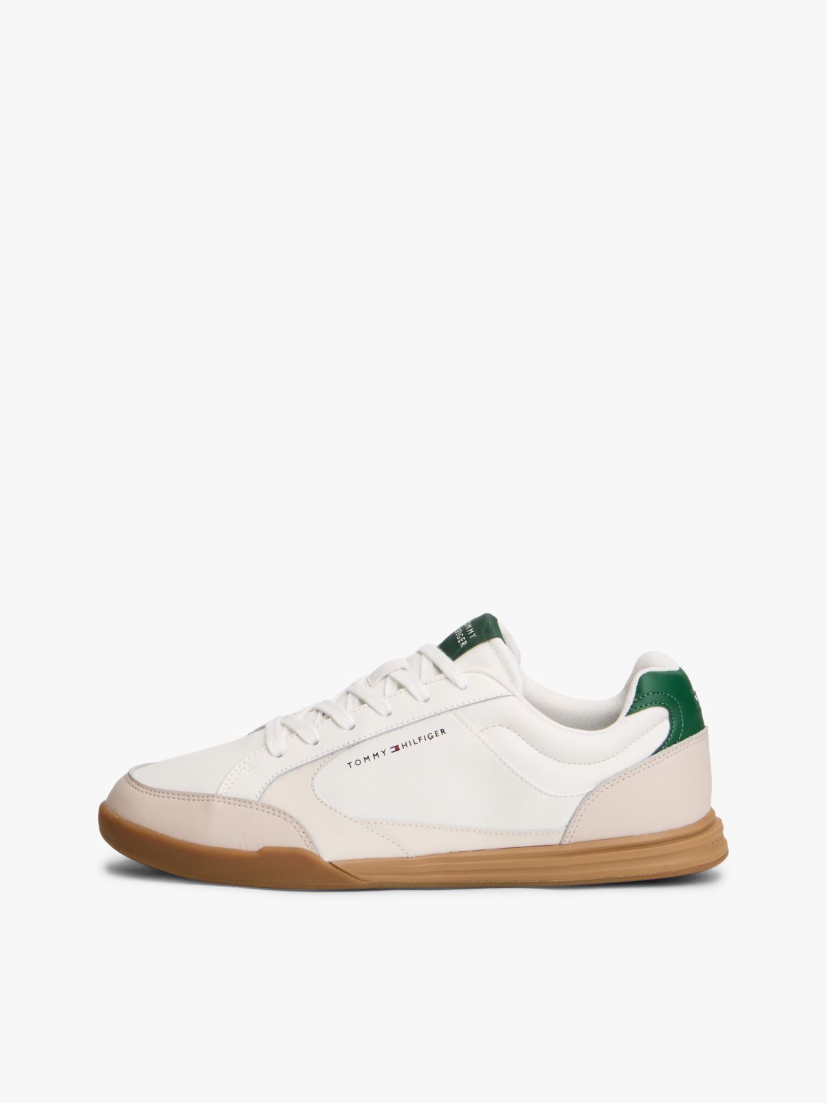 Low Profile Cupsole Trainers With Leather — Multi