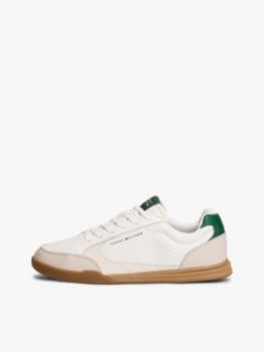 Low Profile Cupsole Trainers With Leather — Multi 7