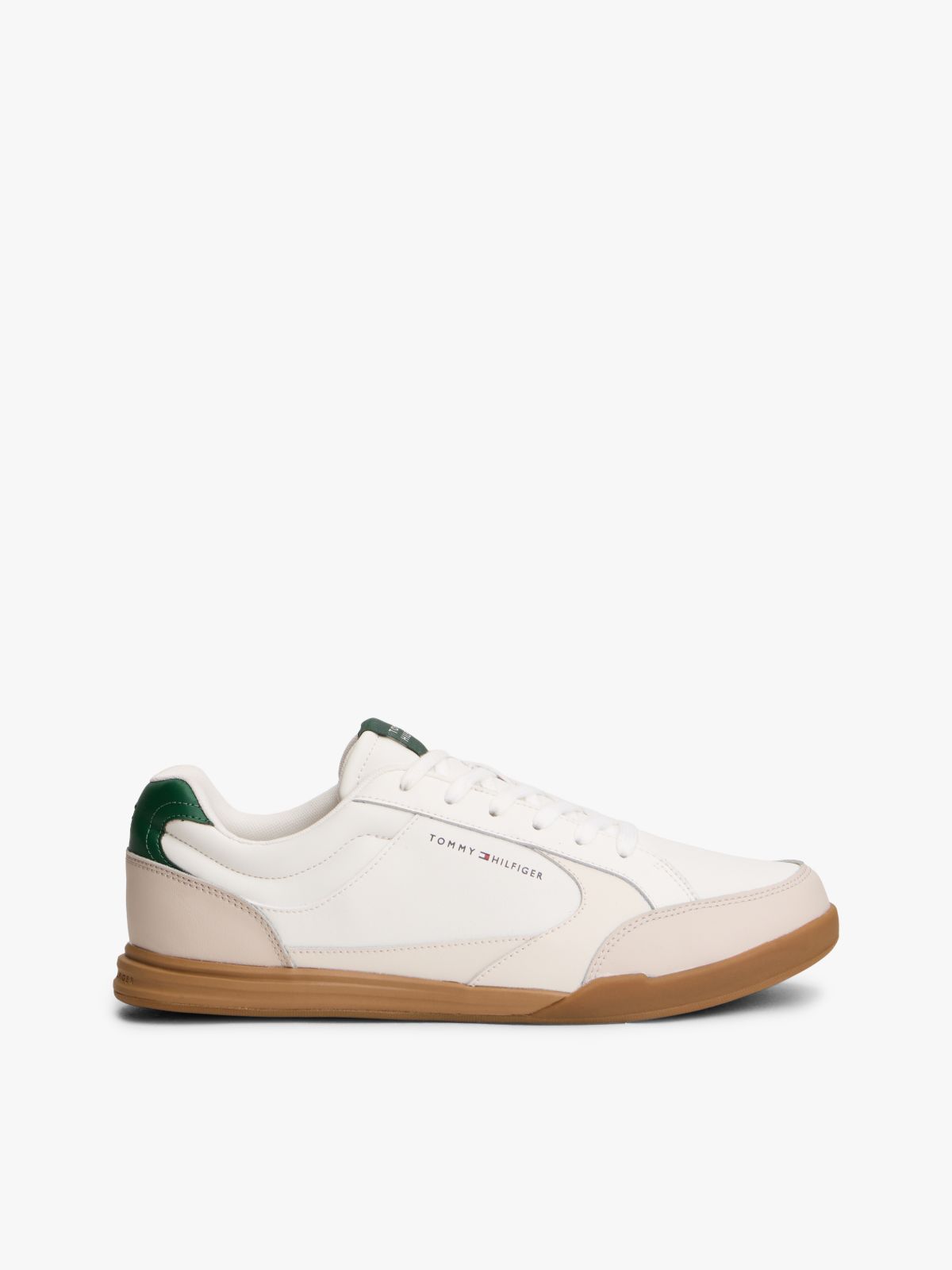 Low Profile Cupsole Trainers With Leather — Multi