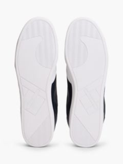 Low Profile Cupsole Trainers With Leather — Blue 5