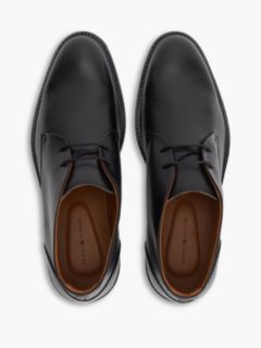 Leather Lace-Up Ankle Boots — Black 3