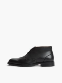Leather Lace-Up Ankle Boots — Black 7