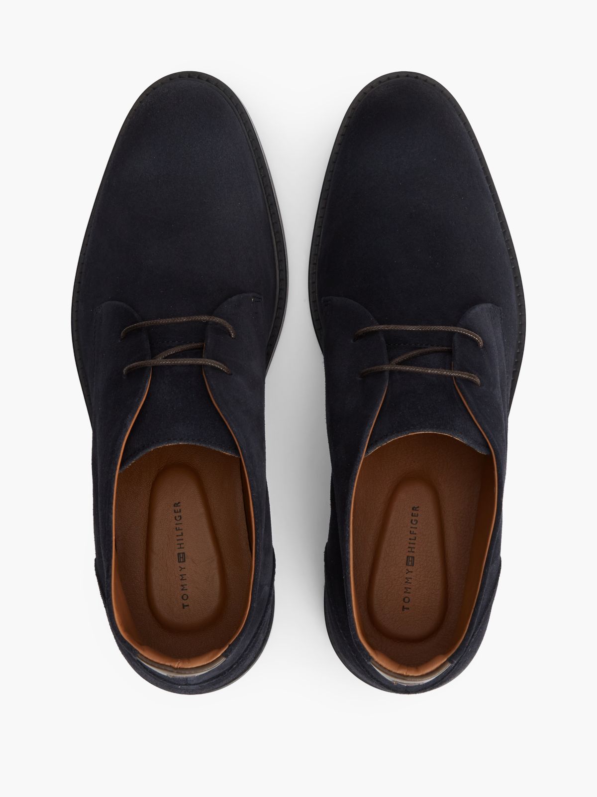 Suede Lace-Up Ankle Boots — Blue