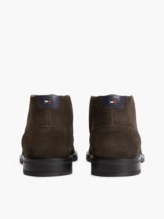 Suede Lace-Up Ankle Boots — Brown 4