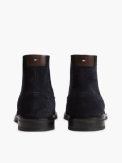 Suede Rubberised Flag Chelsea Boots — Blue 4