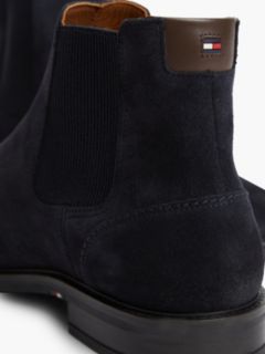 Suede Rubberised Flag Chelsea Boots — Blue 6