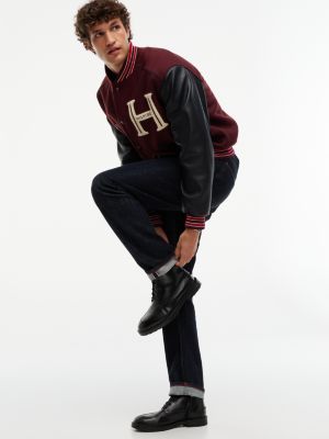 schwarz warm gefütterter lace-up ankle boot aus leder für herren - tommy hilfiger