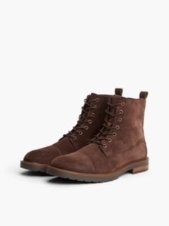 Suede Cleat Lace-Up Boots — Brown 2