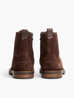 Suede Cleat Lace-Up Boots — Brown 4