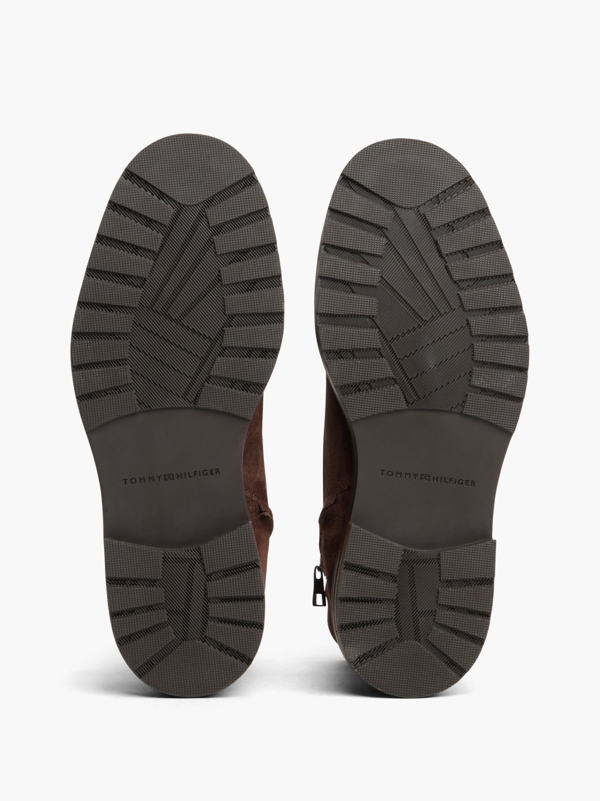 Suede Cleat Lace-Up Boots — Brown