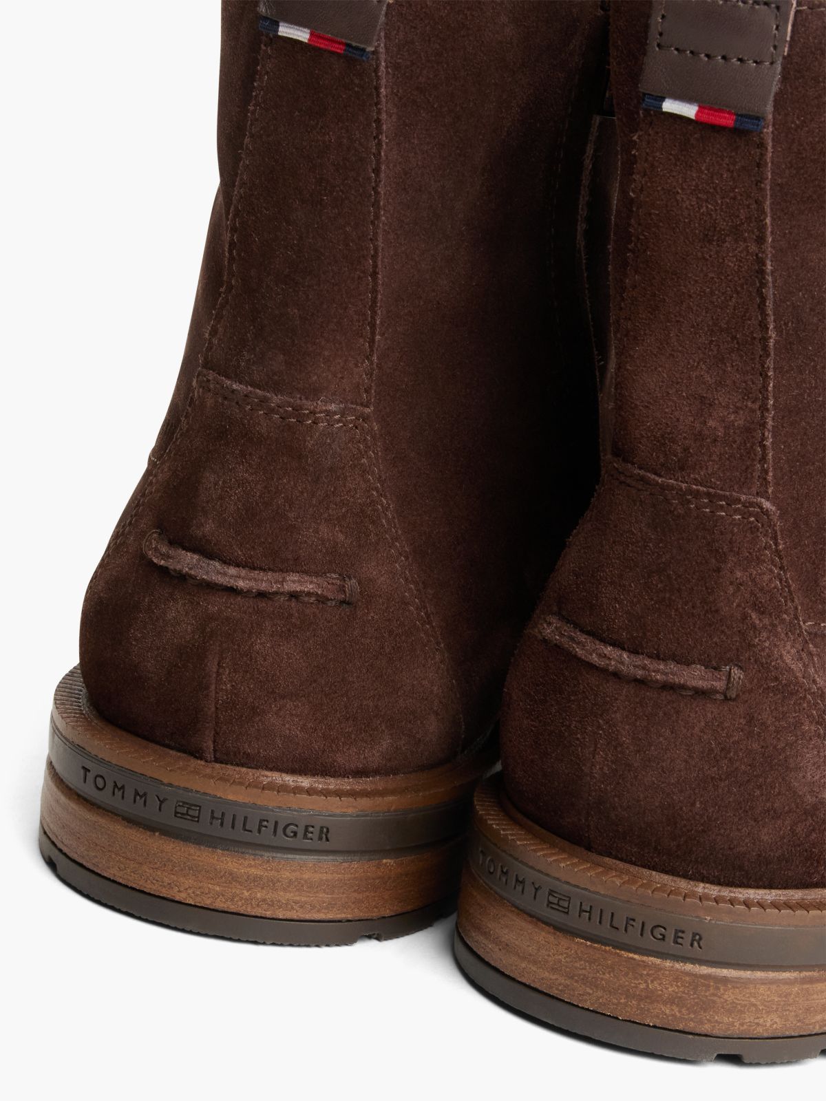 Suede Cleat Lace-Up Boots — Brown