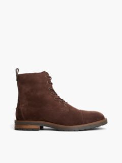 Suede Cleat Lace-Up Boots — Brown 1