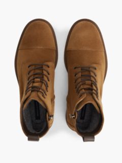 Suede Cleat Lace-Up Boots — Brown 3