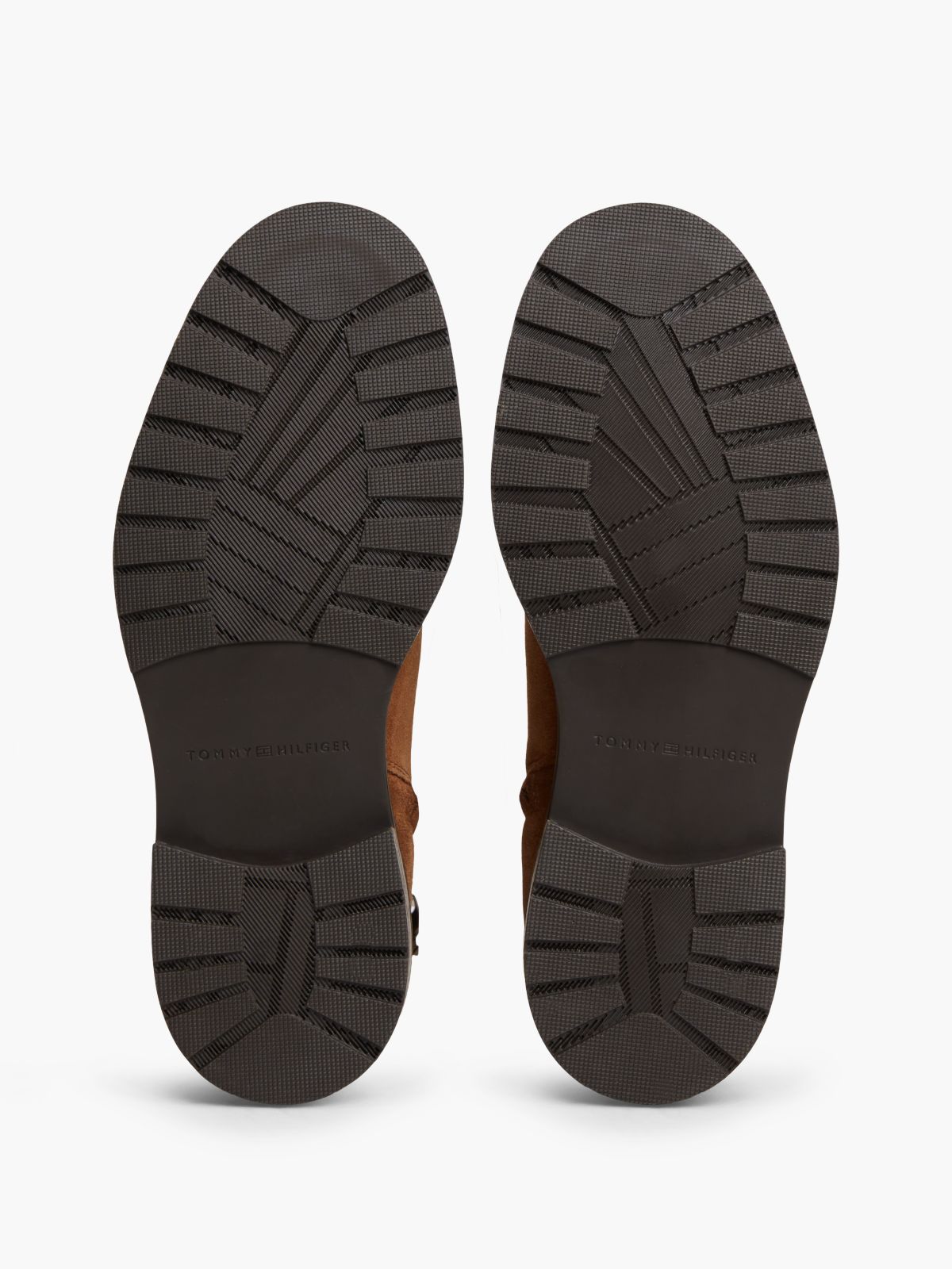 Suede Cleat Lace-Up Boots — Brown