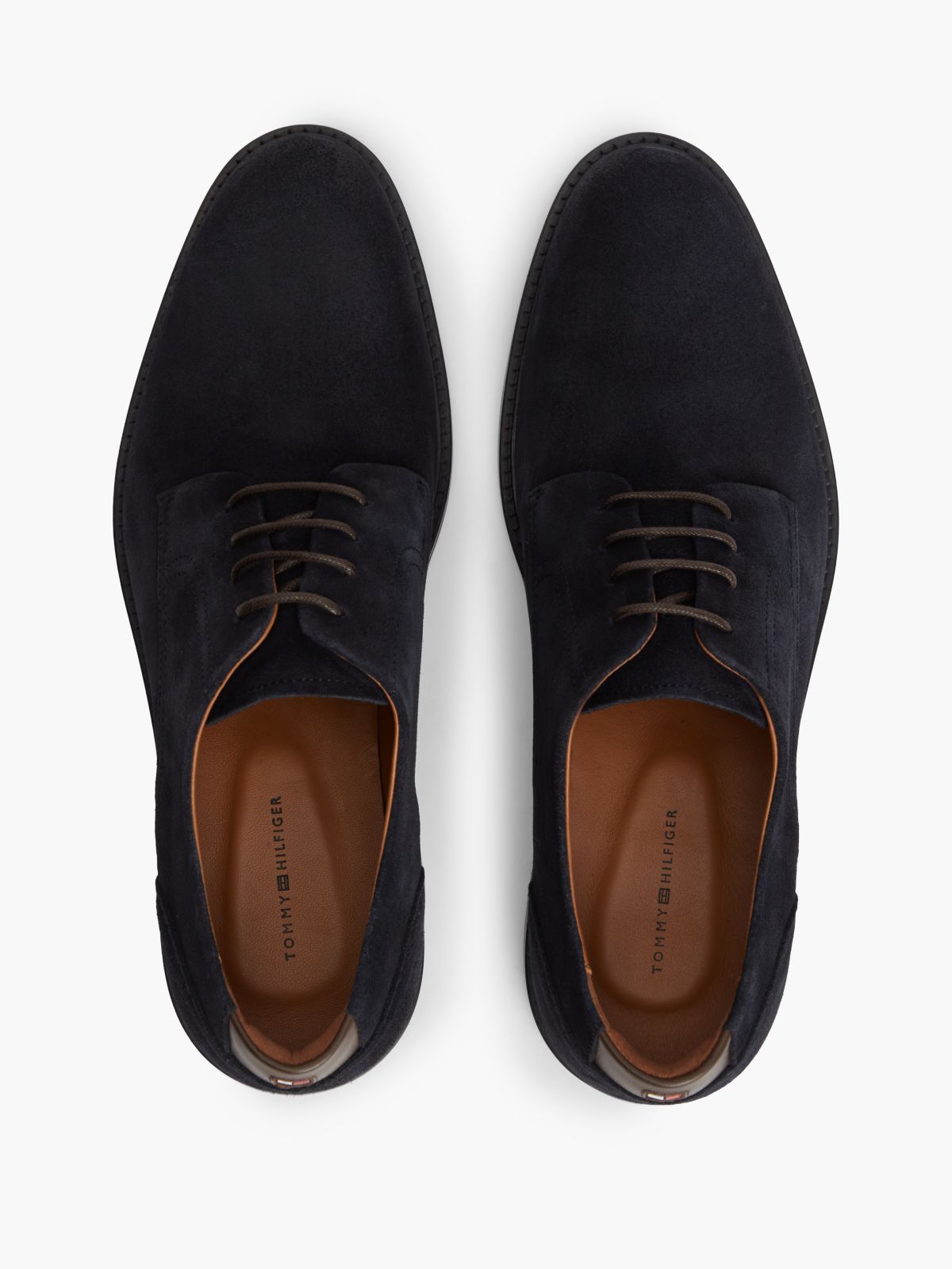 Suede Derby Shoes — Blue