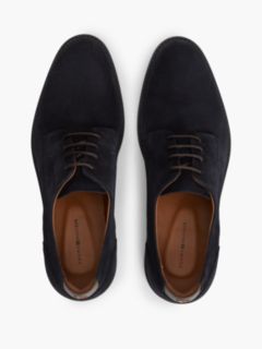 Suede Derby Shoes — Blue 3