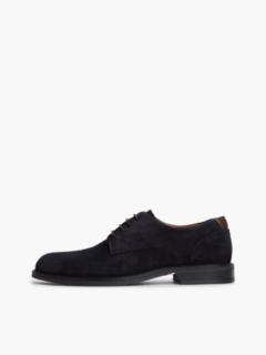 Suede Derby Shoes — Blue 7