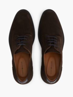 Suede Derby Shoes — Brown 3