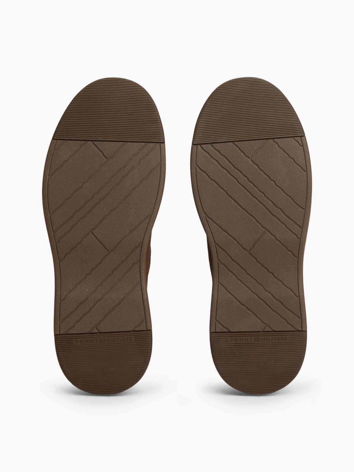 Leather Lace-Up Moc Toe Loafers — Brown