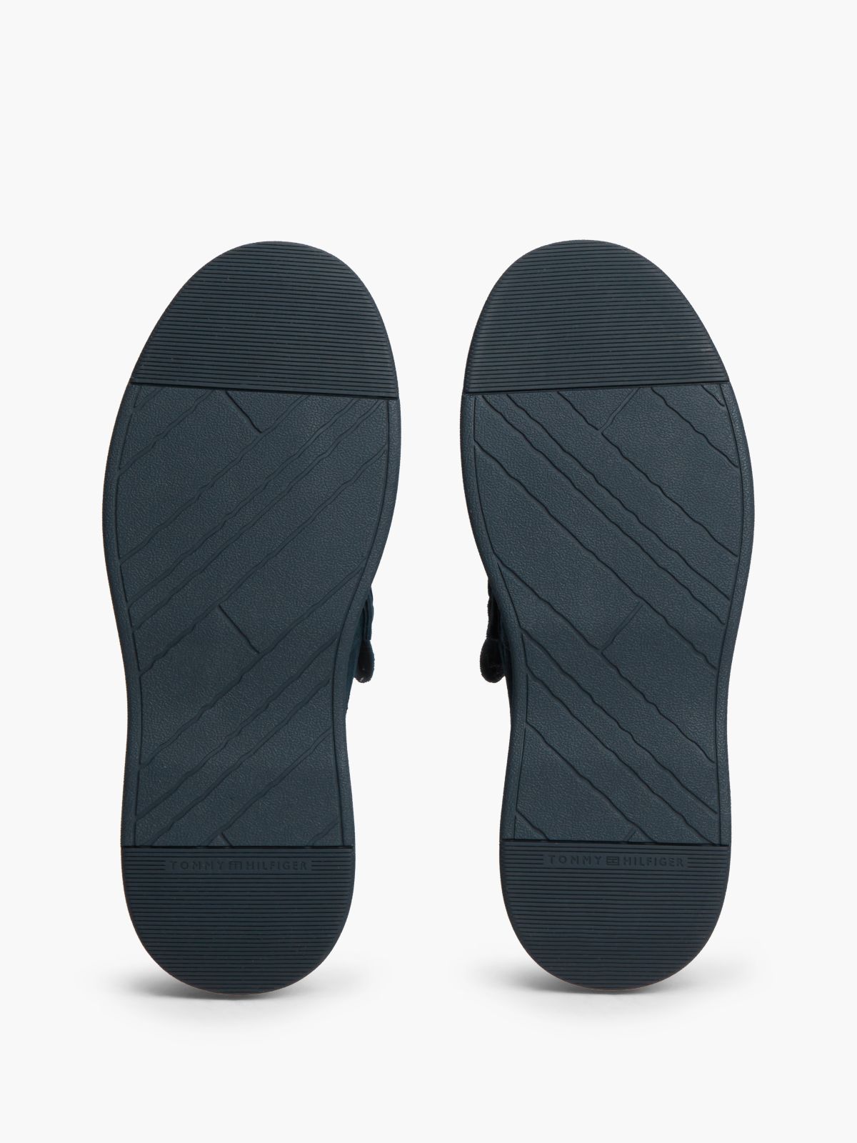 Suede Fringe Penny Loafers — Blue