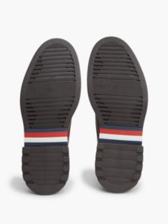 Leather Debossed Flag Derby Shoes — Brown 5